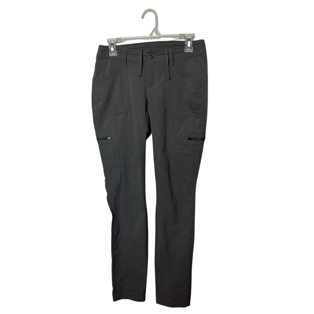 Kuhl Straight-Leg Cargo Pants in Dark Charcoal